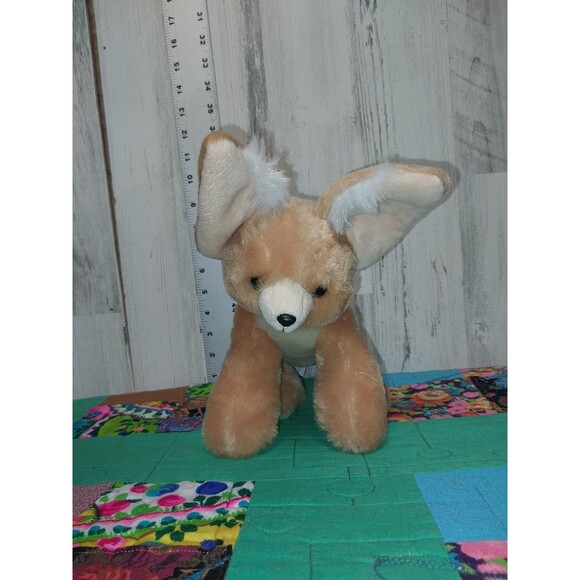 Petting  Zoo FOX Light Brown/Tan /White Large Ears Plush Stuffed Animal Toy 2023 - Picture 5 of 10